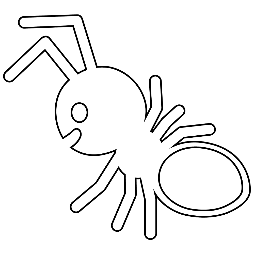 Desenho de Formigas para colorir e imprimir: número 16