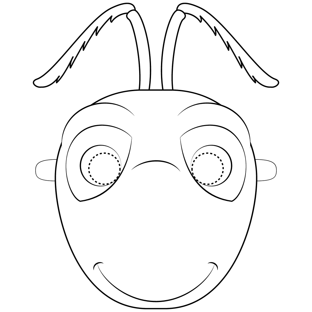 Desenho de Formigas para colorir e imprimir: número 36