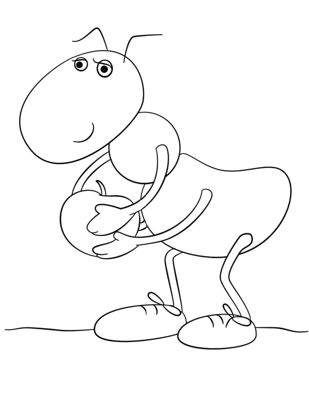 Desenho de Formigas para colorir e imprimir: número 47