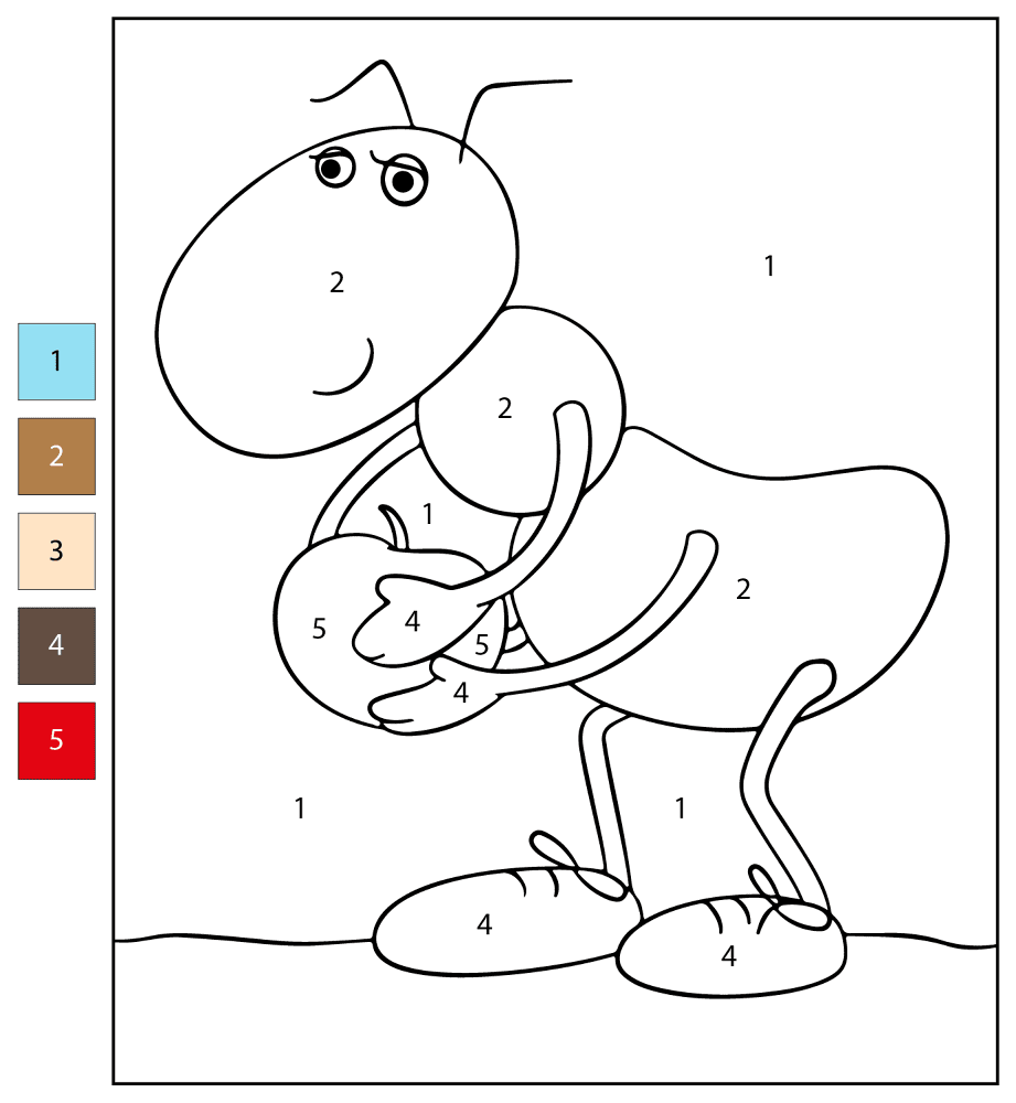 Desenho de Formigas para colorir