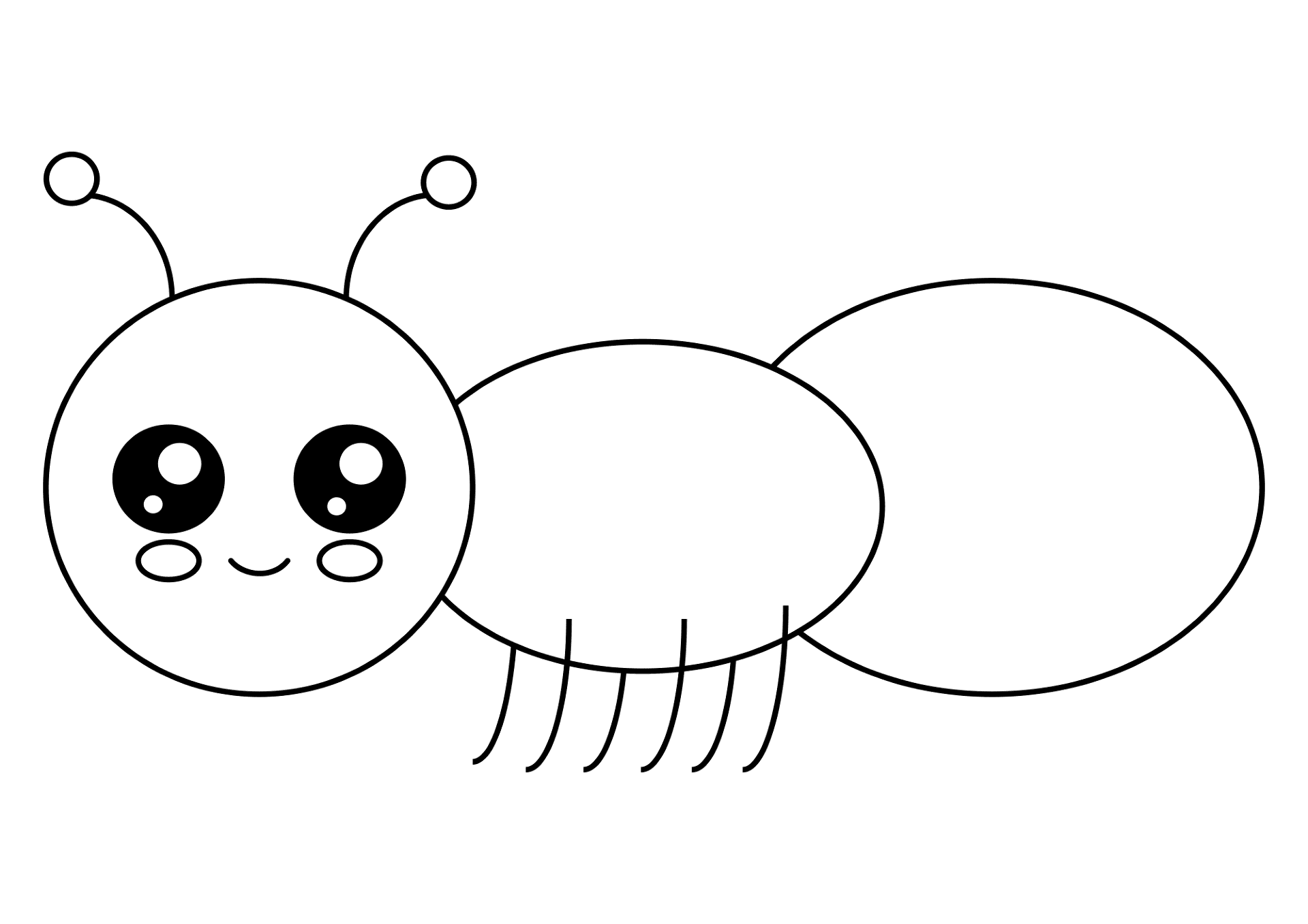 Desenho de Formigas para colorir
