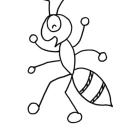 Desenho de Formigas para colorir