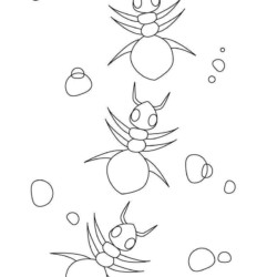 Desenho de Formigas para colorir