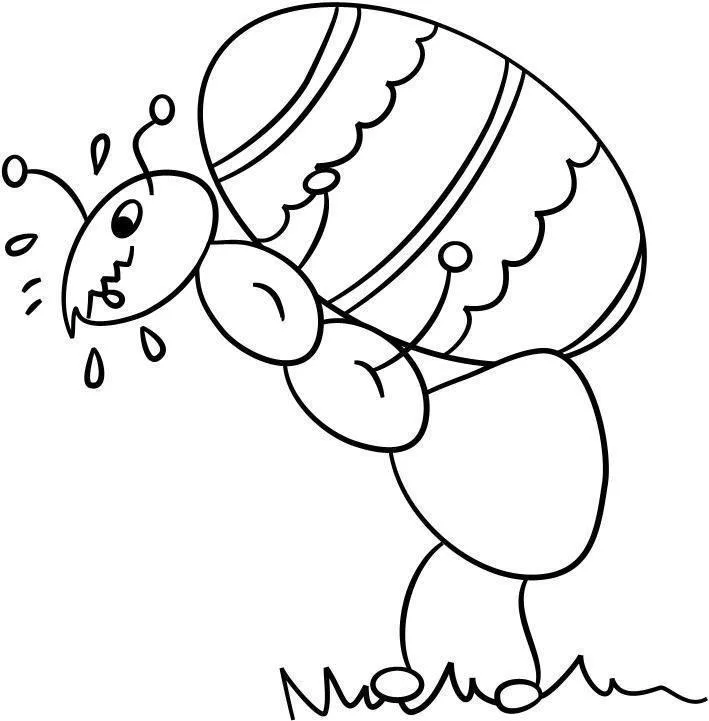Desenho de Formigas para colorir