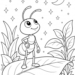 Desenho de Formigas para colorir
