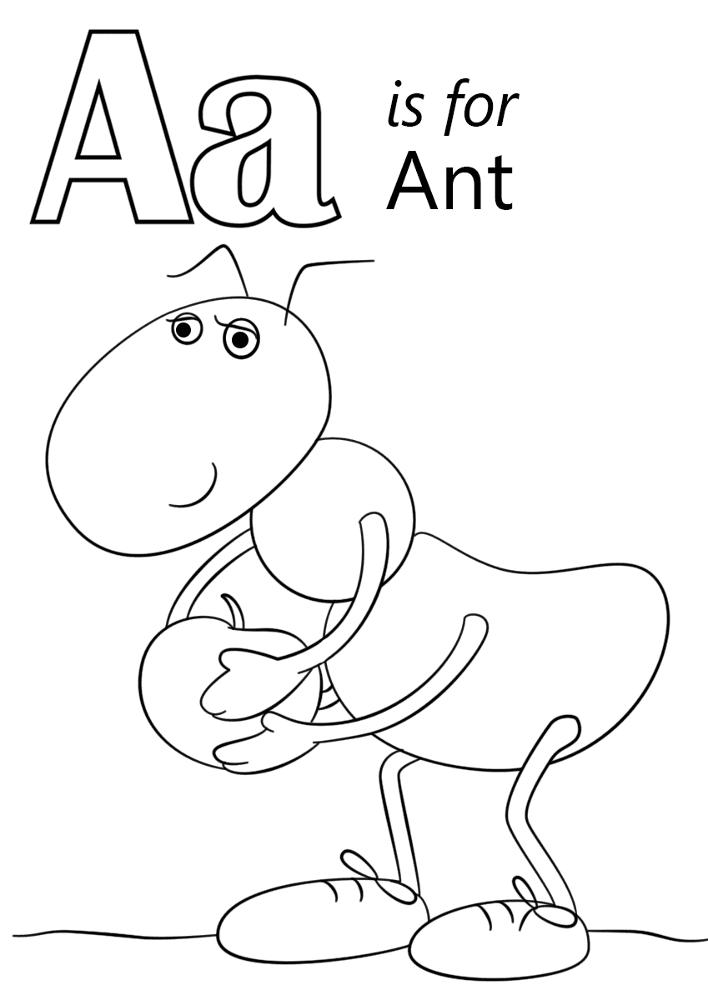 Desenho de Formigas para colorir