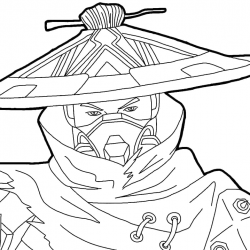 Desenho de Free Fire para colorir e imprimir: número 10