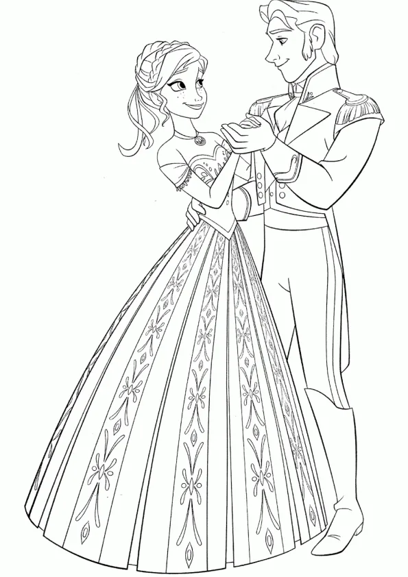 Desenho de Frozen para colorir e imprimir: número 11