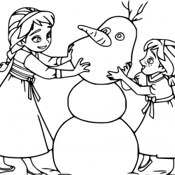 Desenho de Frozen para colorir e imprimir: número 19