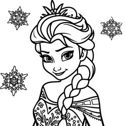 Desenho de Frozen para colorir e imprimir: número 20