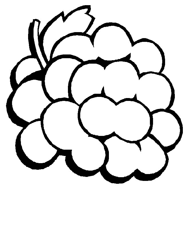 Desenho de Frutas para colorir e imprimir: número 3