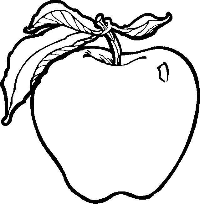 Desenho de Frutas para colorir e imprimir: número 4