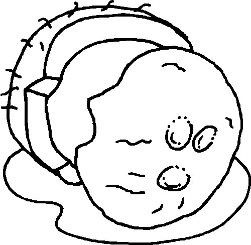 Desenho de Frutas para colorir e imprimir: número 6
