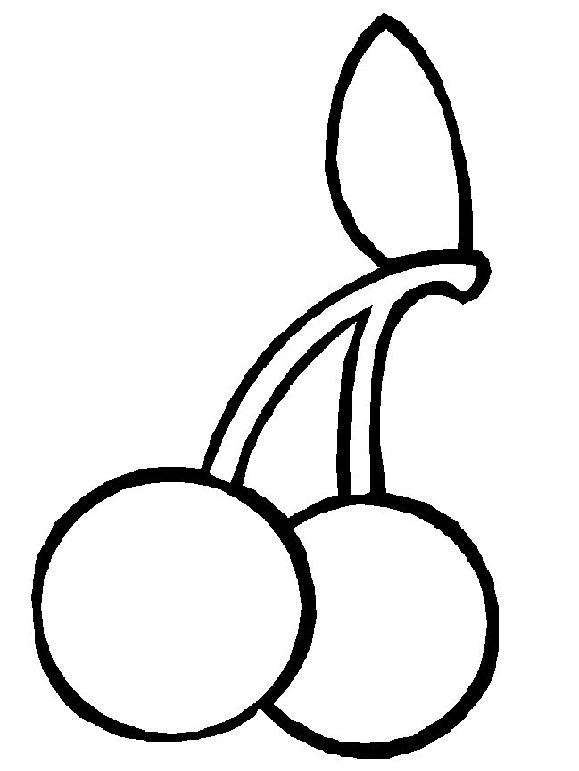 Desenho de Frutas para colorir e imprimir: número 7