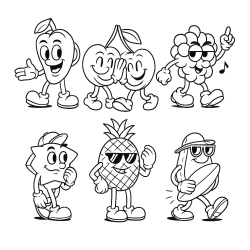 Desenho de Frutas para colorir e imprimir: número 9