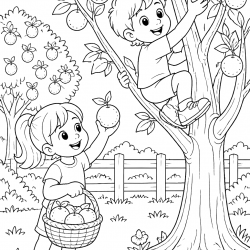 Desenho de Frutas para colorir e imprimir: número 18