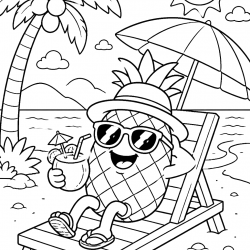 Desenho de Frutas para colorir e imprimir: número 19