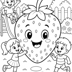 Desenho de Frutas para colorir e imprimir: número 23