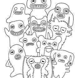 Desenho de Fugglers para colorir e imprimir: número 2
