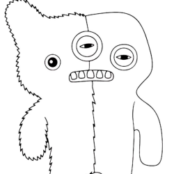 Desenho de Fugglers para colorir e imprimir: número 3