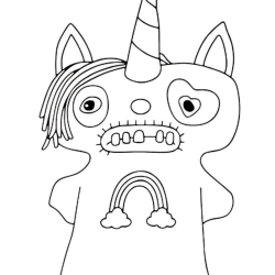 Desenho de Fugglers para colorir e imprimir: número 4