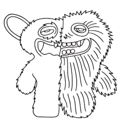 Desenho de Fugglers para colorir e imprimir: número 5