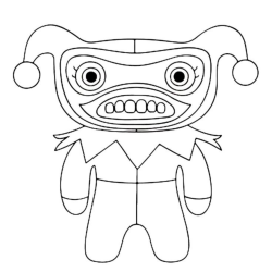 Desenho de Fugglers para colorir e imprimir: número 7