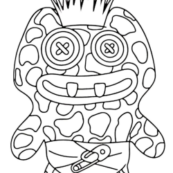 Desenho de Fugglers para colorir e imprimir: número 19