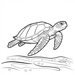 Desenho de Fundo do Mar para colorir e imprimir: número 6