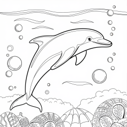Desenho de Fundo do Mar para colorir e imprimir: número 12
