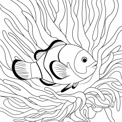 Desenho de Fundo do Mar para colorir e imprimir: número 16