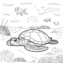 Desenho de Fundo do Mar para colorir e imprimir: número 19