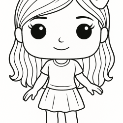 Desenho de Funko Pop para colorir e imprimir: número 2
