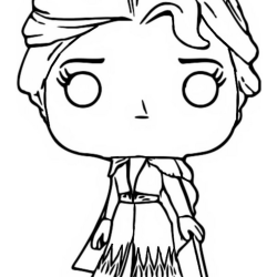 Desenho de Funko Pop para colorir e imprimir: número 7