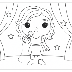 Desenho de Funko Pop para colorir e imprimir: número 13
