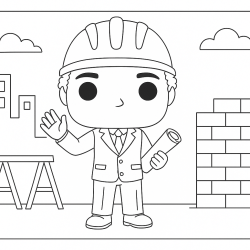Desenho de Funko Pop para colorir e imprimir: número 15