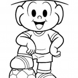 Desenho de Futebol para colorir e imprimir: número 2