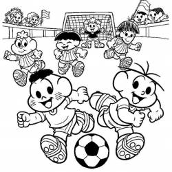 Desenho de Futebol para colorir e imprimir: número 3