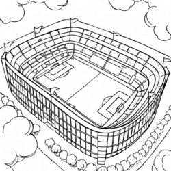 Desenho de Futebol para colorir e imprimir: número 9