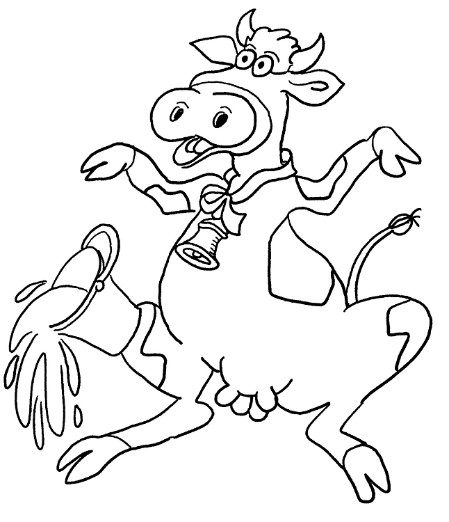 Desenho de Gado para colorir e imprimir: número 11