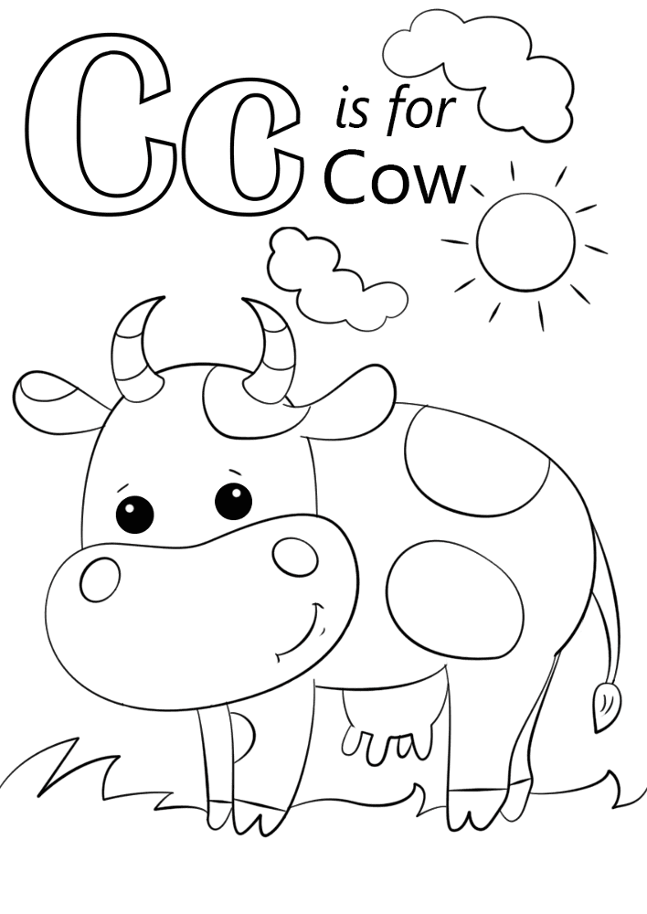 Desenho de Gado para colorir