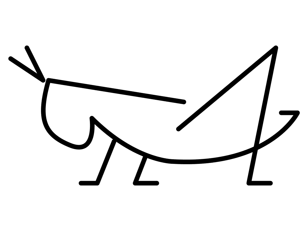 Desenho de Gafanhotos para colorir e imprimir: número 11