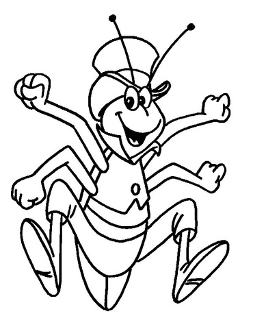 Desenho de Gafanhotos para colorir e imprimir: número 14