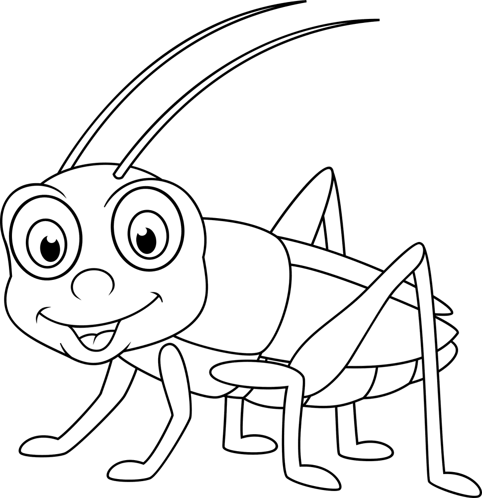 Desenho de Gafanhotos para colorir e imprimir: número 21