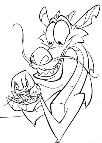 Desenho de Gafanhotos para colorir e imprimir: número 44