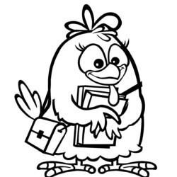 Desenho de Galinha Pintadinha para colorir e imprimir: número 10