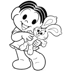 Desenho de Galinha Pintadinha para colorir e imprimir: número 20