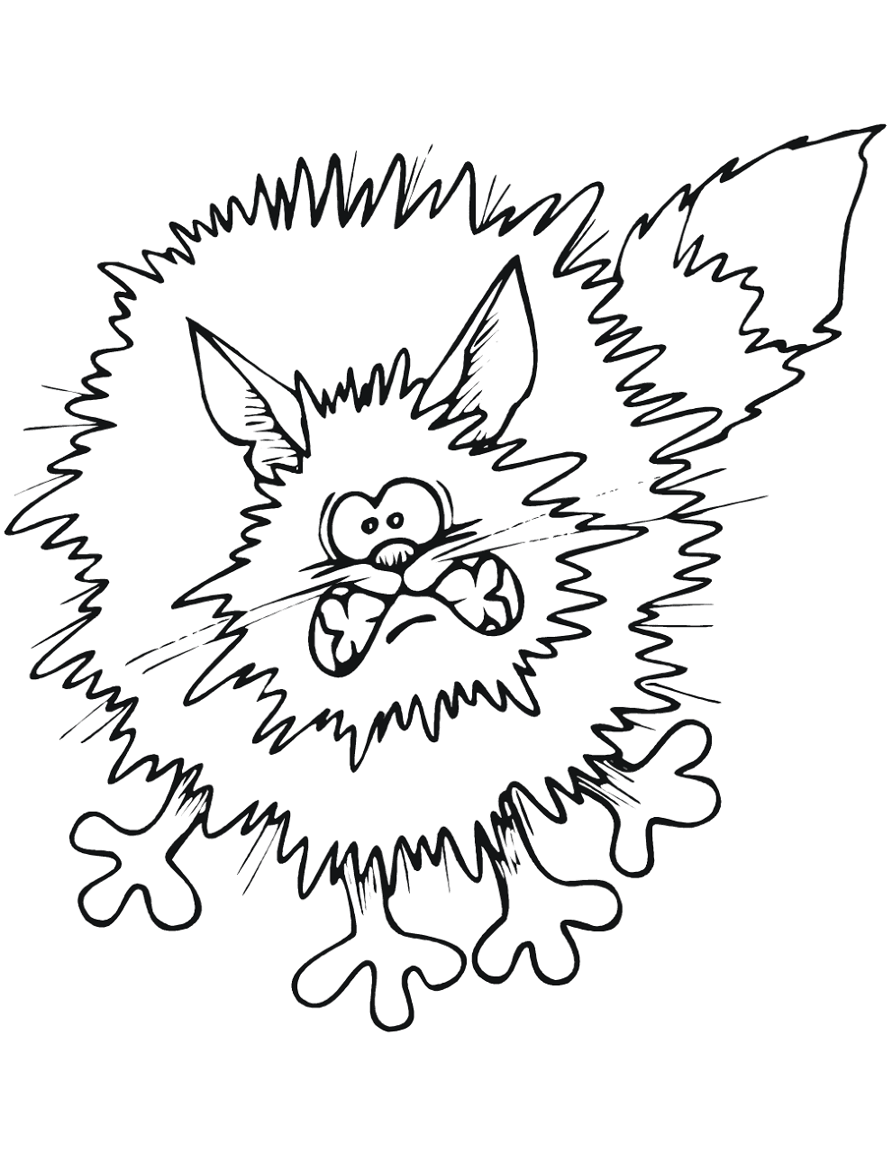 Desenho de Gatos para colorir