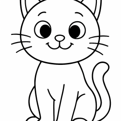 Desenho de Gatos para colorir