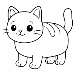 Desenho de Gatos para colorir